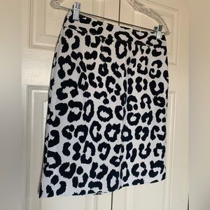 Ann Taylor Loft Animal Print Skirt